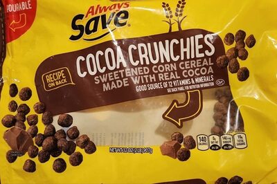 Cocoa Crunchies Sweetened Corn Cereal, Cocoa Crunchies