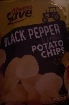 Black Pepper Flavored Potato Chips, Black Pepper
