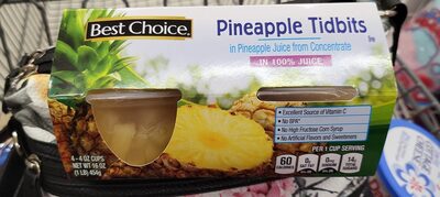 Pineapple Tidbits In Pineapple Juice, Pineapple Juice
