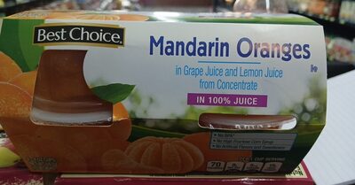 Mandarin Oranges In Grape And Lemon Juice, Mandarin In Grape And Lemon Juice