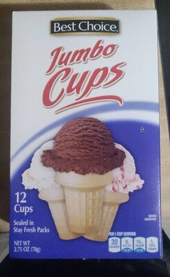 Jumbo Ice Cream Cups, Jumbo