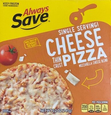Thin Crust Mozzarella Cheese Blend Pizza, Mozzarella Cheese Blend