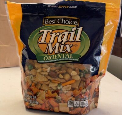 Asian Blend Rice Crackers, Flavored Wasabi Peas, Sesame Sticks, Peanuts, Cashews, Almonds Trail Mix, Asian Blend