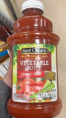 Spicy Hot Vegetable 100% Juice From Concentrate, Spicy Hot