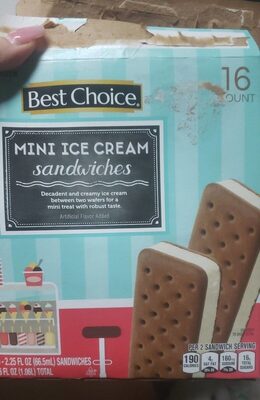 Decadent And Creamy Flavor Mini Ice Cream Sandwiches, Decadent And Creamy