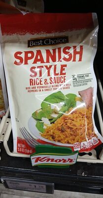 Easy Skillet Spanish Rice Blend Mix With Bell Peppers In A Sweet Tomato Sauce