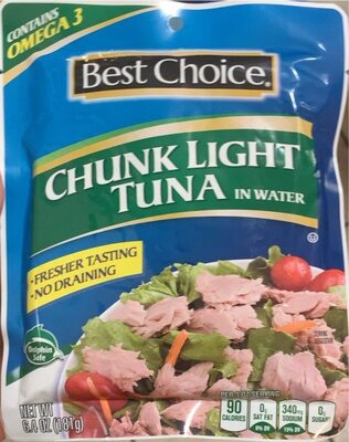 Chunk Light Wild Caught Tuna In Water, Chunk Light In Water