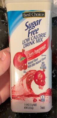 Cherry Pomegranate Sugar Free Low Calorie Drink Mix, Cherry Pomegranate
