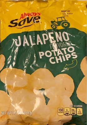 Jalapeno Flavored Potato Chips, Jalapeno