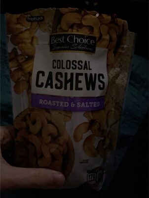 Roasted & Salted Colossal Cashews, Roasted & Salted