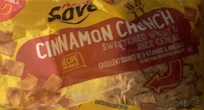 Cinnamon Crunch Sweetened Wheat & Rice Cereal, Cinnamon Crunch