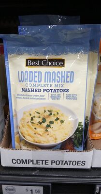 Loaded Mashed Complete Mix Mashed Potatoes, Loaded Mashed
