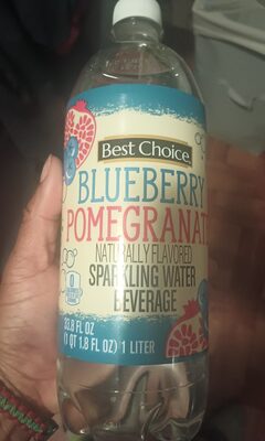 Sparkling Water Carbonated Beverage, Blueberry Pomegranate