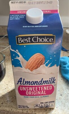 Unsweetened Original Almondmilk, Unsweetened Original