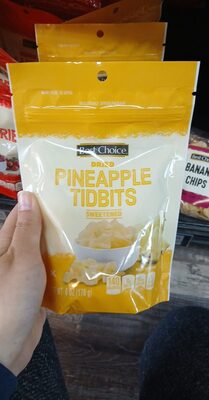 Sweetened Dried Pineapple Tidbits, Sweetened