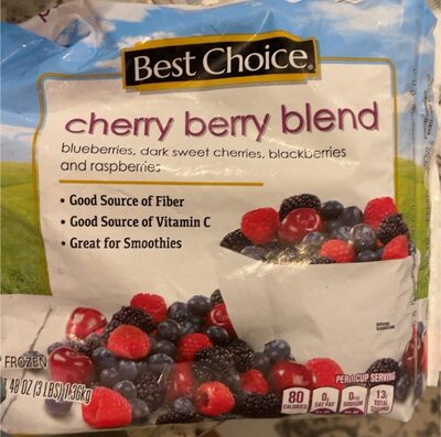 Cherry Berry Blend Blueberries, Pitted Dark Sweet Cherries, Blackberries & Raspberries, Cherry Berry Blend