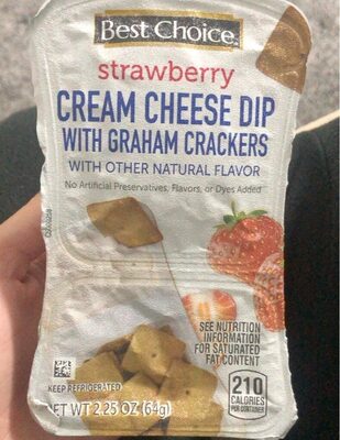 Strawberry Cream Cheese Dip With Graham Crackers, Strawberry With Graham Crackers