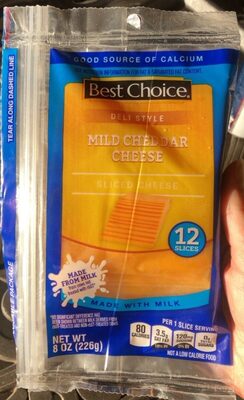 Mild Cheddar Deli Style Cheese Slices, Mild Cheddar