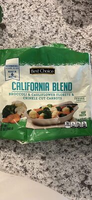 California Blend With Broccoli Florets, Cauliflower & Crinkle Cut Carrots, California Blend