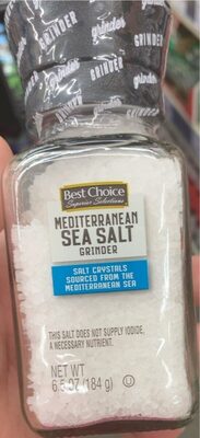 Mediterranean Sea Salt Grinder, Mediterranean