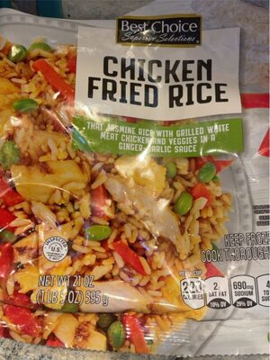 Chicken Fried Rice Thai Jasmine Rice With Grilled White Meat Chicken And Veggies In A Ginger-Garlic Sauce, Chicken Fried Rice