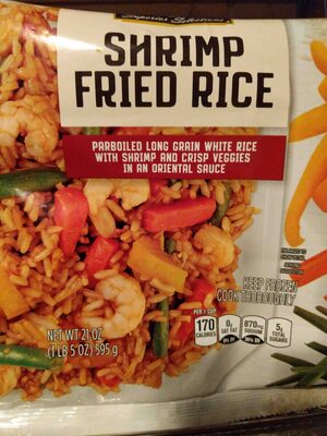 Shrimp Fried Rice Parboiled Long Grain White Rice With Shrimp And Crisp Veggies In An Oriental Sauce, Shrimp Fried Rice