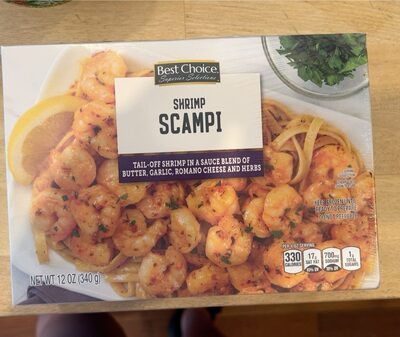 Scampi Tail-Off Shrimp In A Sauce Blend Of Butter, Garlic, Romano Cheese And Herbs, Scampi