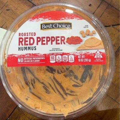 Roasted Red Pepper Hummus, Roasted Red Pepper