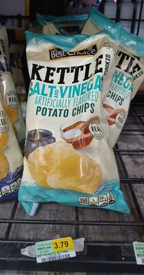 Salt And Vinegar Kettle Cooked Potato Chips, Salt And Vinegar