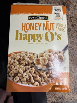Honey Nut Happy O's Toasted Oats Cereal, Honey Nut Happy O's