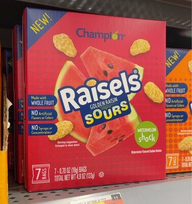 Orange Burst Orange Flavored Golden Raisins Sours, Orange Burst