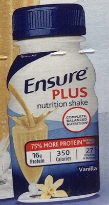 Vanilla Plus Nutrition Shake, Vanilla