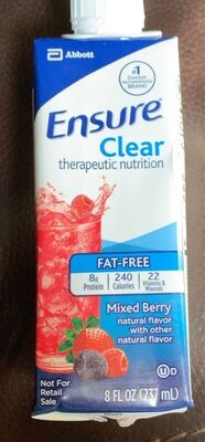 Mixed Berry Clear Therapeutic Nutrition, Mixed Berry