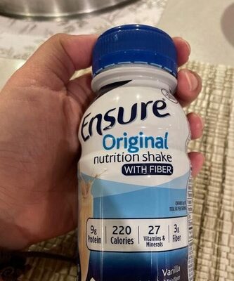 Vanilla Original Nutrition Shake With Fiber, Vanilla
