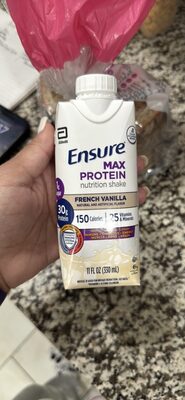 French Vanilla Max Protein Nutrition Shake, French Vanilla