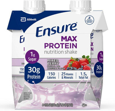 Mixed Berry Max Protein Nutrition Shake, Mixed Berry