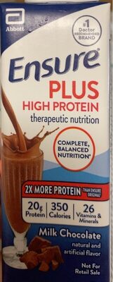 Milk Chocolate Plus High Protein Therapeutic Nutrition, Milk Chocolate