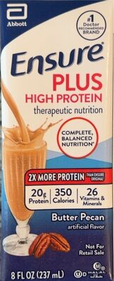 Plus High Protein Therapeutic Nutrition Liquid, Butter Pecan, Butter Pecan