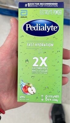 Apple Fast Hydration Electrolyte Powder Packets, Apple