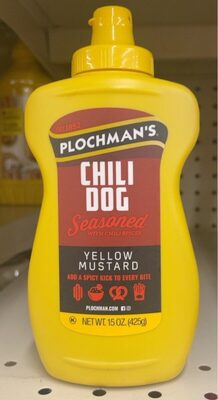 Chili Dog Seasoned With Chili Spices Yellow Mustard, Chili Dog