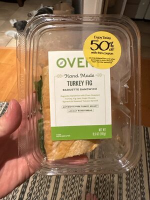 Turkey Fig Baguette Sandwich, Turkey Fig
