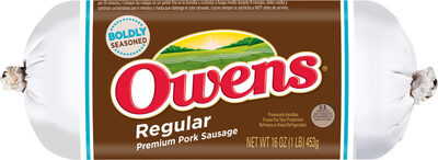 Owens, Premium Pork Sausage, Regular, Regular