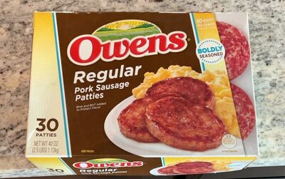Regular Pork Sausage Patties, Regular