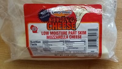Mozzarella Low Moisture Part Skim String Cheese, Mozzarella