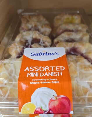 Assorted Strawberry, Cherry Cheese, Lemon, Apple Mini Danish, Assorted