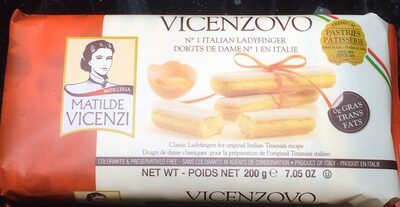 Classic Vicenzovo Ladyfingers Pastries, Classic