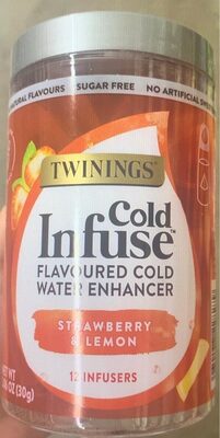 Strawberry & Lemon Cold Infuse Flavoured Cold Water Enhancer, Strawberry & Lemon