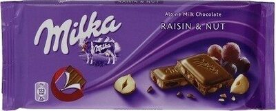 Milk Chocolate Confection With Raisins And Hazelnuts, Milk Chocolate With Raisins And Hazelnuts
