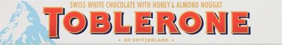 Swiss White Chocolate With Honey & Almond Nougat Bar, Swiss White Chocolate With Honey & Almond Nougat