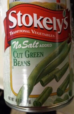 Stokely's No Salt Cut Green Beans - 14.5oz can